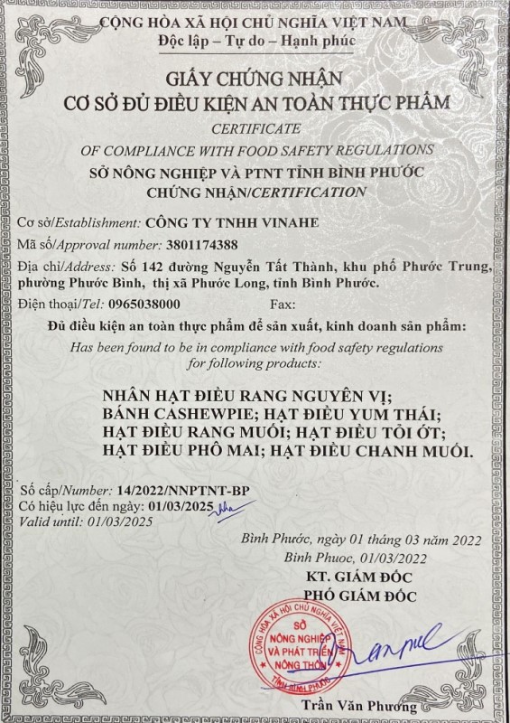 Chứng nhận